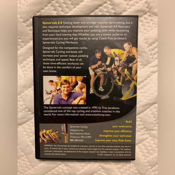 Spinervals 8.0 Workout Series DVD 9.8 Diff… - Picture 2 of 3